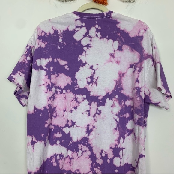 Aaliyah Splatter Tee Purple Tie Dye Size Medium - Picture 7 of 10